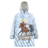 Kentucky Horse Racing Thurby Wearable Blanket Hoodie