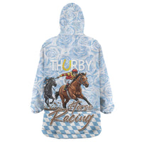 Kentucky Horse Racing Thurby Wearable Blanket Hoodie