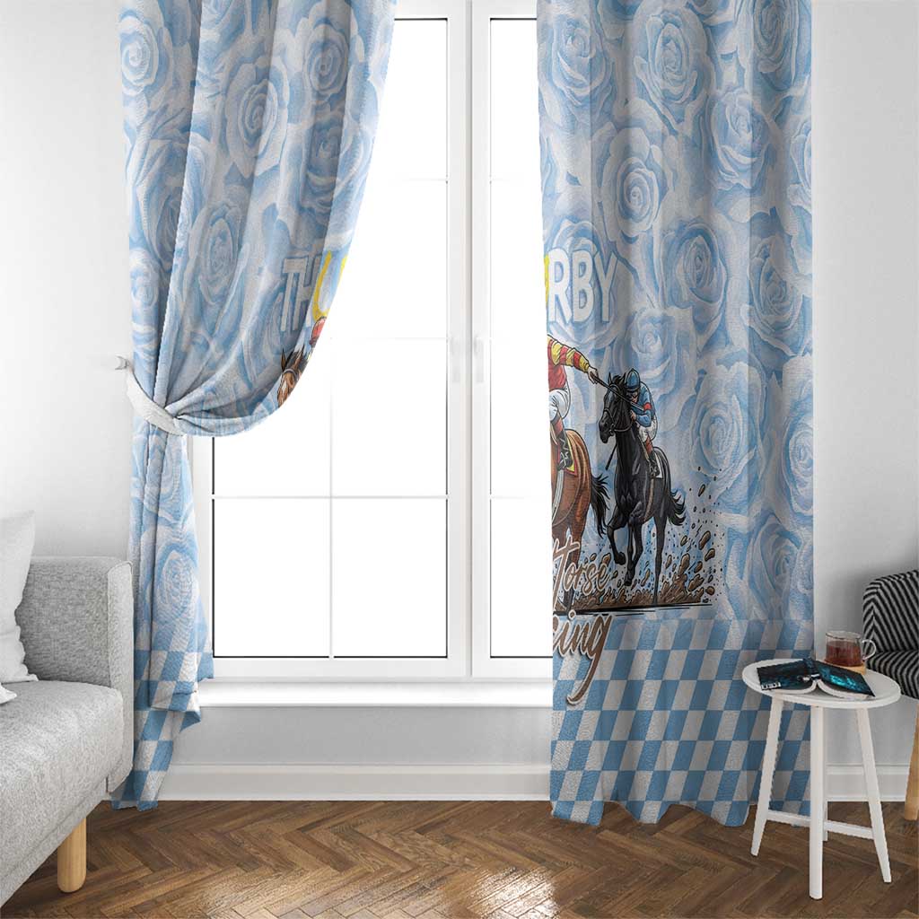 Kentucky Horse Racing Thurby Window Curtain