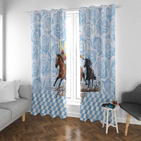 Kentucky Horse Racing Thurby Window Curtain
