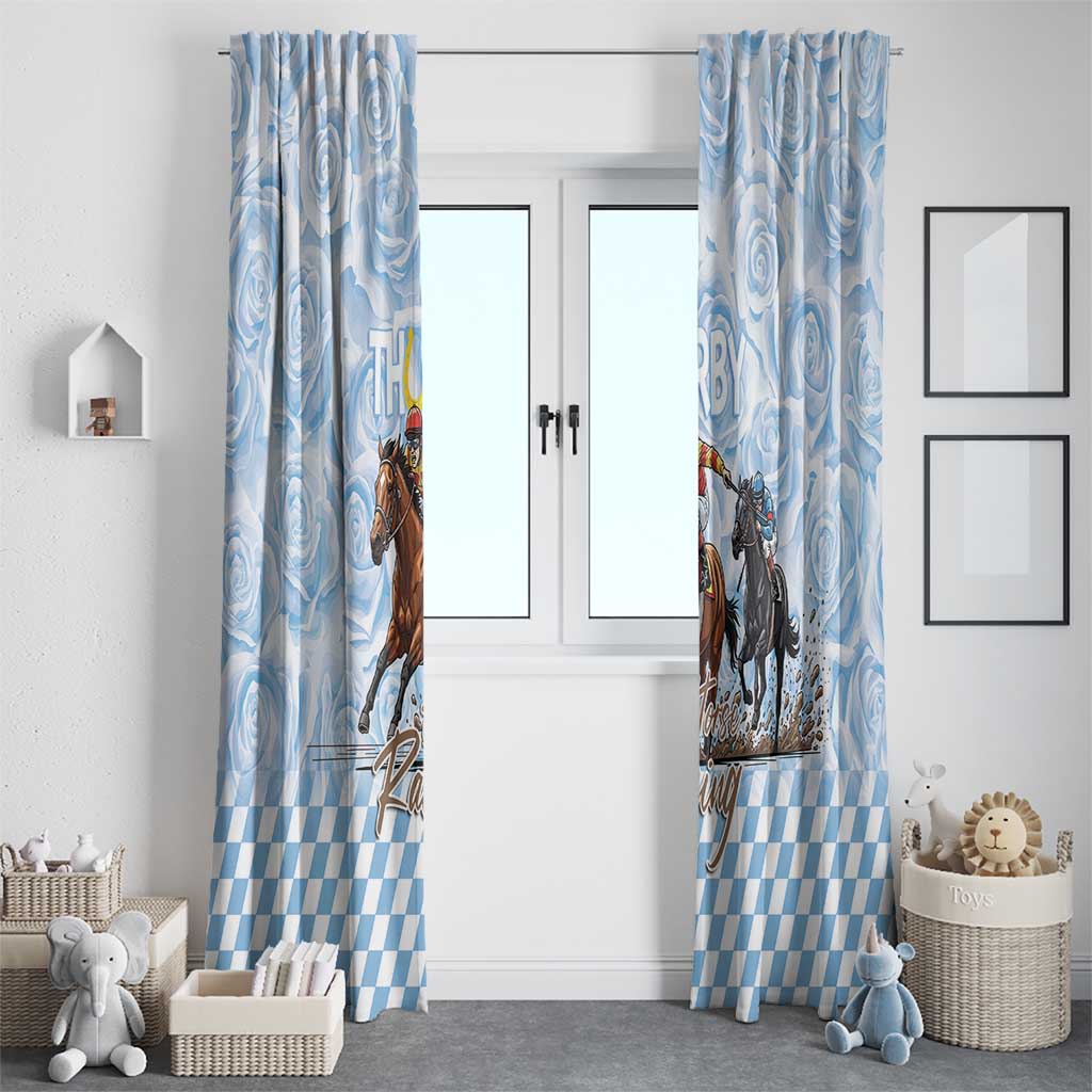 Kentucky Horse Racing Thurby Window Curtain