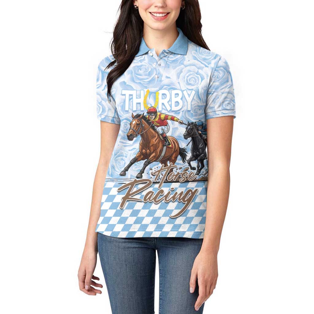 Kentucky Horse Racing Thurby Women Polo Shirt