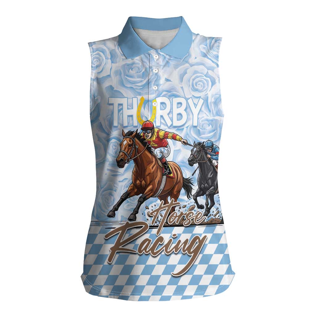 Kentucky Horse Racing Thurby Women Sleeveless Polo Shirt