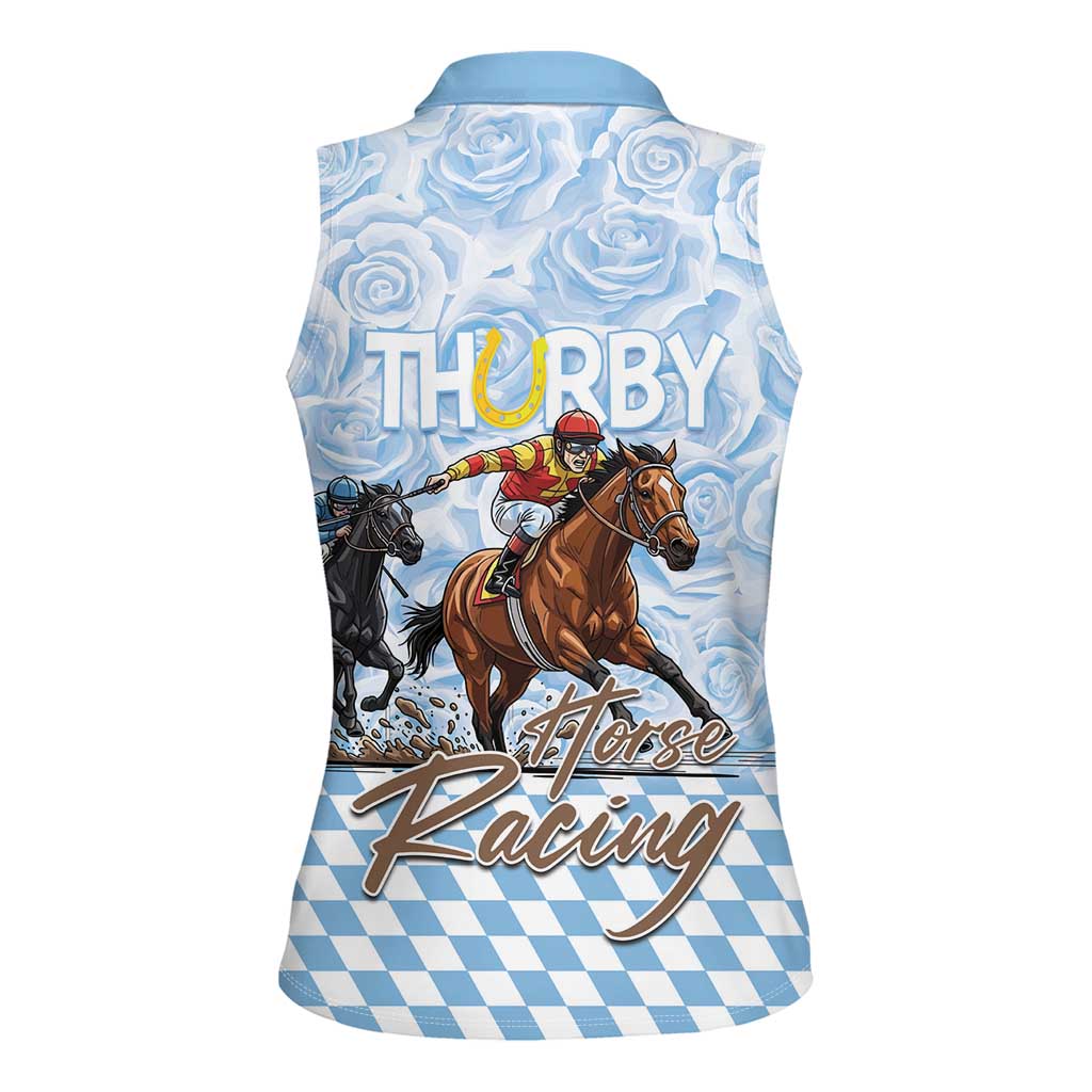 Kentucky Horse Racing Thurby Women Sleeveless Polo Shirt