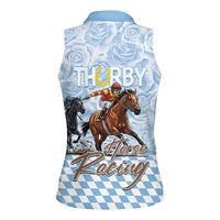 Kentucky Horse Racing Thurby Women Sleeveless Polo Shirt