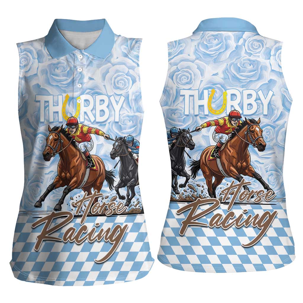 Kentucky Horse Racing Thurby Women Sleeveless Polo Shirt