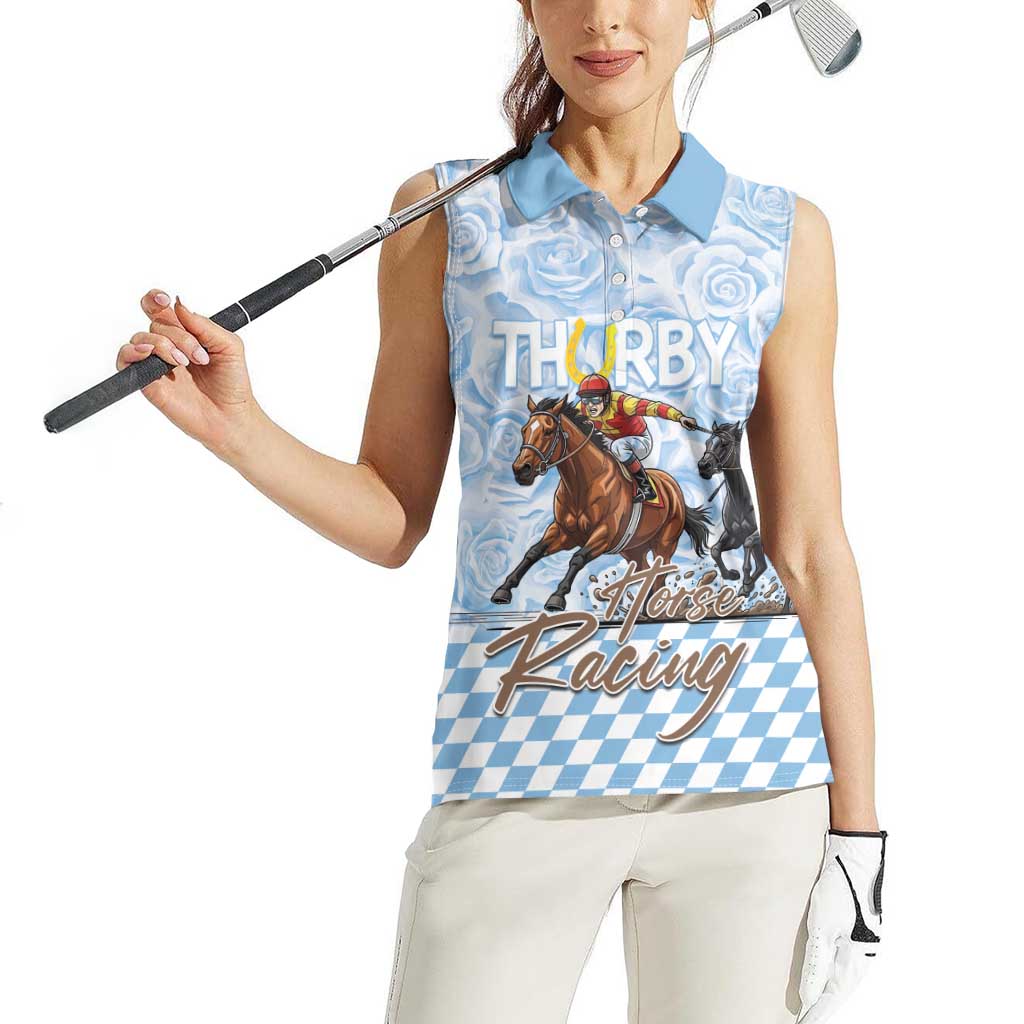 Kentucky Horse Racing Thurby Women Sleeveless Polo Shirt