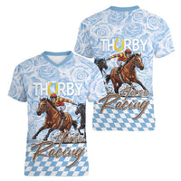 Kentucky Horse Racing Thurby Women V-Neck T-Shirt