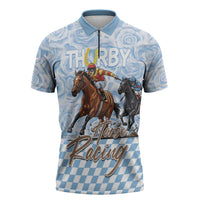Kentucky Horse Racing Thurby Zipper Polo Shirt