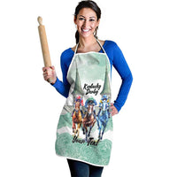 Kentucky Horse Racing Personalized Apron Churchill Downs Roses Pastel Green
