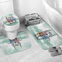 Kentucky Horse Racing Personalized Bathroom Set Churchill Downs Roses Pastel Green