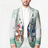 Kentucky Horse Racing Personalized Blazer Churchill Downs Roses Pastel Green