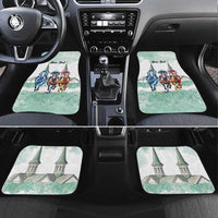 Kentucky Horse Racing Personalized Car Mats Churchill Downs Roses Pastel Green