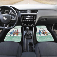 Kentucky Horse Racing Personalized Car Mats Churchill Downs Roses Pastel Green