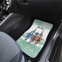 Kentucky Horse Racing Personalized Car Mats Churchill Downs Roses Pastel Green