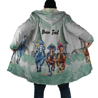 Kentucky Horse Racing Personalized Cloak Churchill Downs Roses Pastel Green