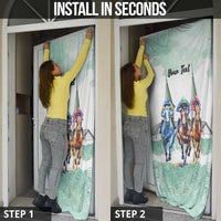 Kentucky Horse Racing Personalized Door Cover Churchill Downs Roses Pastel Green