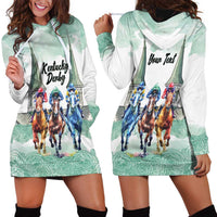 Kentucky Horse Racing Personalized Hoodie Dress Churchill Downs Roses Pastel Green