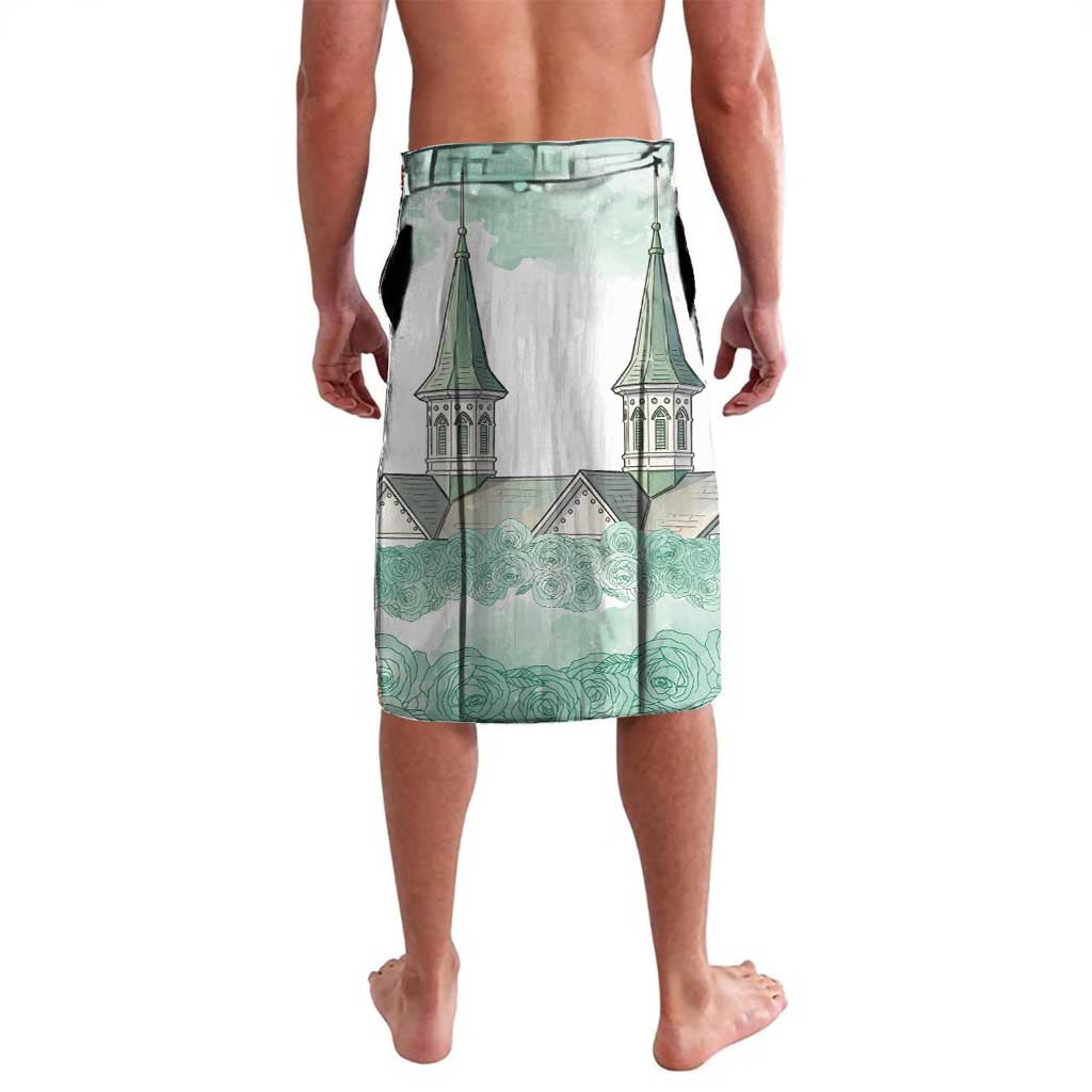 Kentucky Horse Racing Personalized Lavalava Churchill Downs Roses Pastel Green
