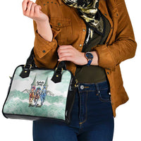Kentucky Horse Racing Personalized Shoulder Handbag Churchill Downs Roses Pastel Green
