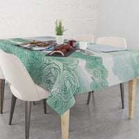 Kentucky Horse Racing Personalized Tablecloth Churchill Downs Roses Pastel Green