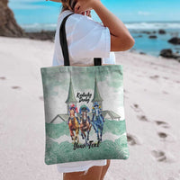 Kentucky Horse Racing Personalized Tote Bag Churchill Downs Roses Pastel Green