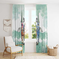 Kentucky Horse Racing Personalized Window Curtain Churchill Downs Roses Pastel Green