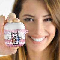 Kentucky Horse Racing Personalized AirPods Case Churchill Downs Roses Pastel Pink