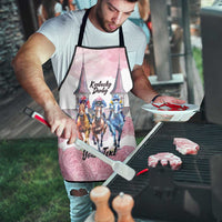 Kentucky Horse Racing Personalized Apron Churchill Downs Roses Pastel Pink