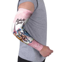 Kentucky Horse Racing Personalized Arm Sleeves Churchill Downs Roses Pastel Pink