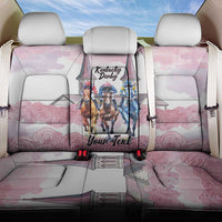 Kentucky Horse Racing Personalized Back Car Seat Cover Churchill Downs Roses Pastel Pink