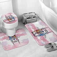 Kentucky Horse Racing Personalized Bathroom Set Churchill Downs Roses Pastel Pink