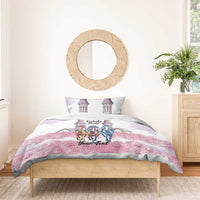 Kentucky Horse Racing Personalized Bedding Set Churchill Downs Roses Pastel Pink