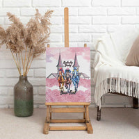 Kentucky Horse Racing Personalized Canvas Wall Art Churchill Downs Roses Pastel Pink