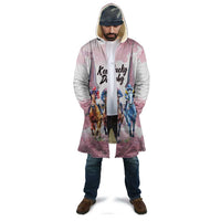 Kentucky Horse Racing Personalized Cloak Churchill Downs Roses Pastel Pink