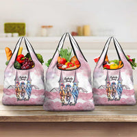 Kentucky Horse Racing Personalized Grocery Bag Churchill Downs Roses Pastel Pink