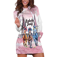 Kentucky Horse Racing Personalized Hoodie Dress Churchill Downs Roses Pastel Pink