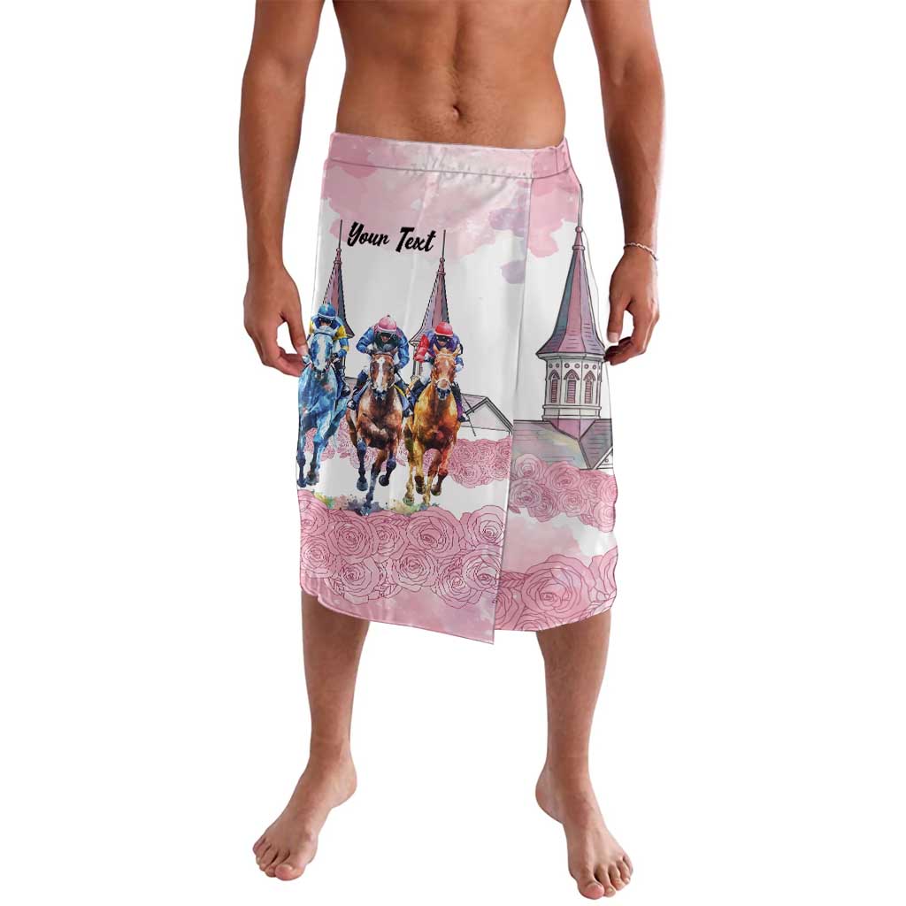Kentucky Horse Racing Personalized Lavalava Churchill Downs Roses Pastel Pink