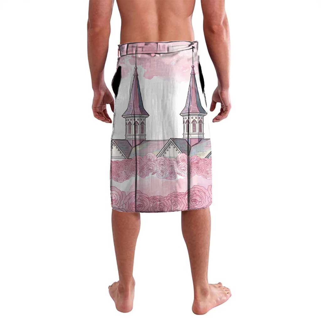 Kentucky Horse Racing Personalized Lavalava Churchill Downs Roses Pastel Pink