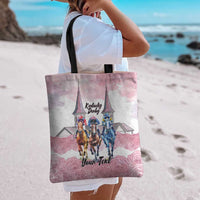 Kentucky Horse Racing Personalized Tote Bag Churchill Downs Roses Pastel Pink