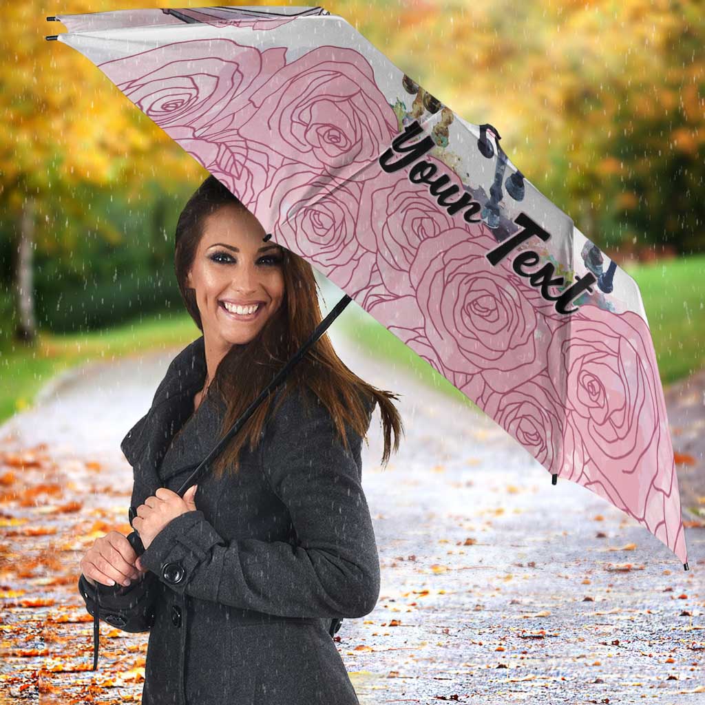 Kentucky Horse Racing Personalized Umbrella Churchill Downs Roses Pastel Pink