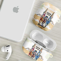 Kentucky Horse Racing Personalized AirPods Case Churchill Downs Roses Pastel Yellow