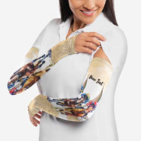 Kentucky Horse Racing Personalized Arm Sleeves Churchill Downs Roses Pastel Yellow