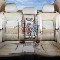 Kentucky Horse Racing Personalized Back Car Seat Cover Churchill Downs Roses Pastel Yellow