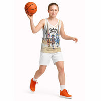 Kentucky Horse Racing Personalized Basketball Jersey Churchill Downs Roses Pastel Yellow