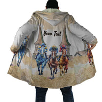 Kentucky Horse Racing Personalized Cloak Churchill Downs Roses Pastel Yellow
