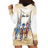 Kentucky Horse Racing Personalized Hoodie Dress Churchill Downs Roses Pastel Yellow