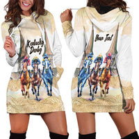 Kentucky Horse Racing Personalized Hoodie Dress Churchill Downs Roses Pastel Yellow
