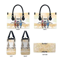 Kentucky Horse Racing Personalized Leather Bag Churchill Downs Roses Pastel Yellow