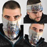 Kentucky Horse Racing Personalized Neck Gaiter Churchill Downs Roses Pastel Yellow